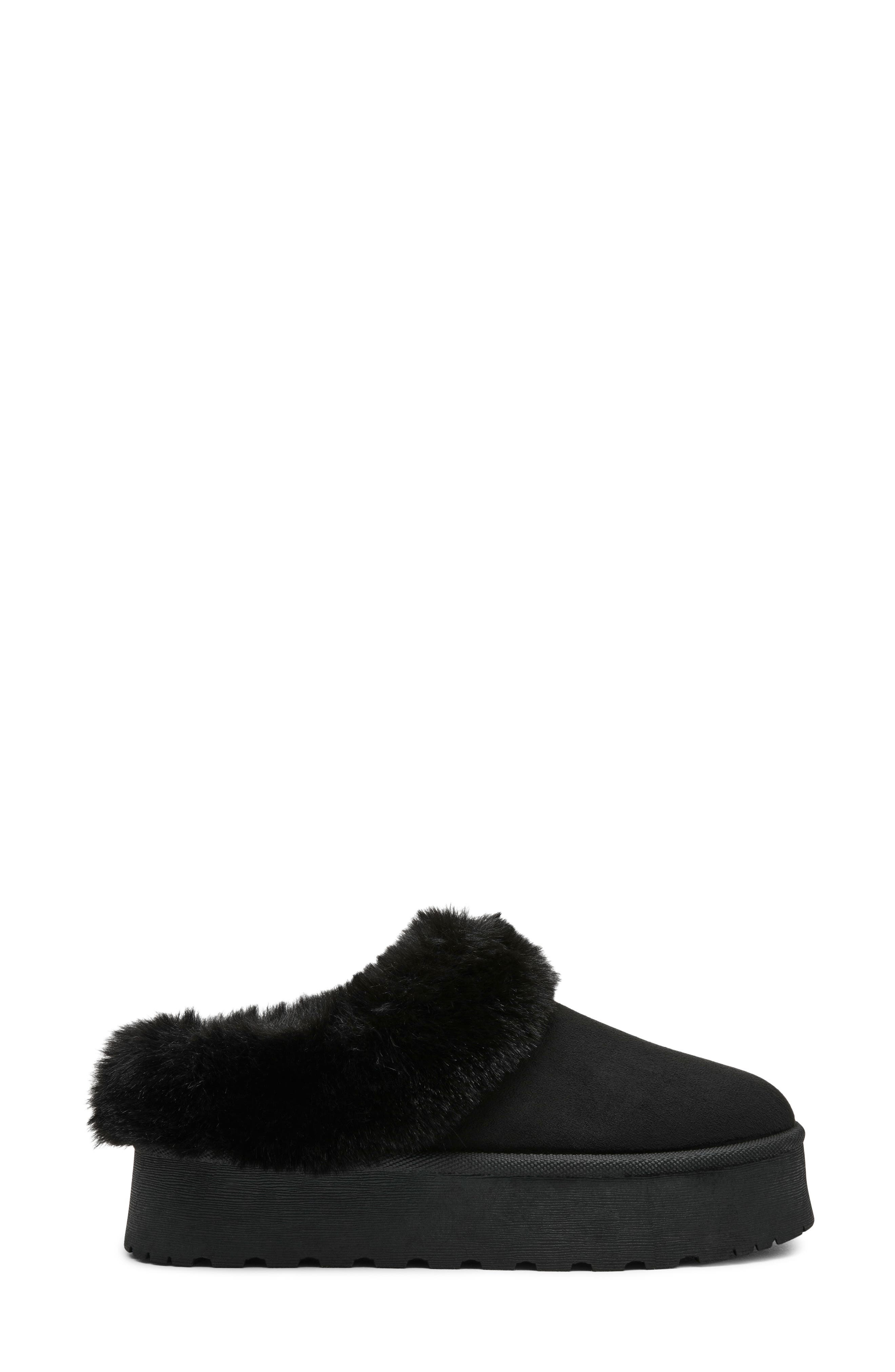 Paxon Faux Leather Slipper, Alternate, color, BLACK