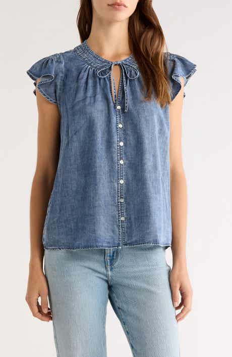 Aviva Chambray Button-Up Shirt