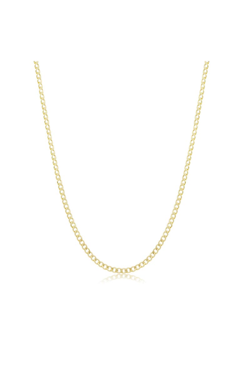 Curb Chain Necklace, Main, color, Yellow Gold