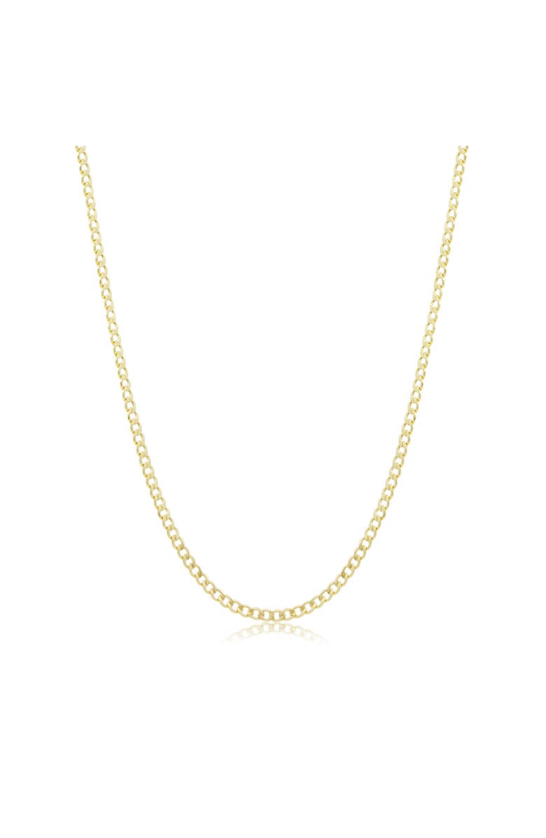 The Lovery Fine Jewelry Curb Chain Necklace, Main, color, Yellow Gold