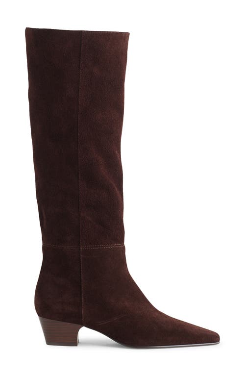 Madewell Lexie Knee High Boot In Brown