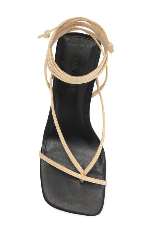 Steve Madden Athea Ankle Strap Sandal In Raffia