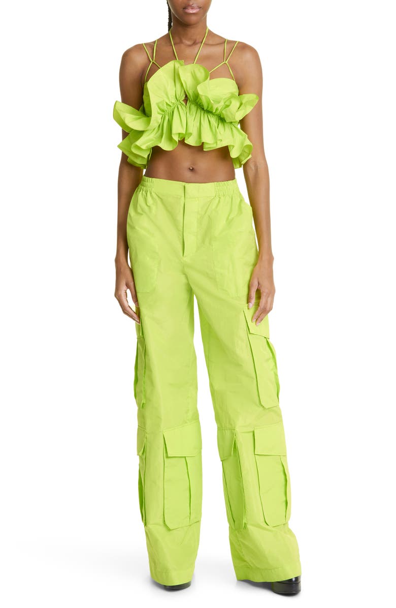 Aknvas Jordyn Ruffle Crop Top, Alternate, color, 