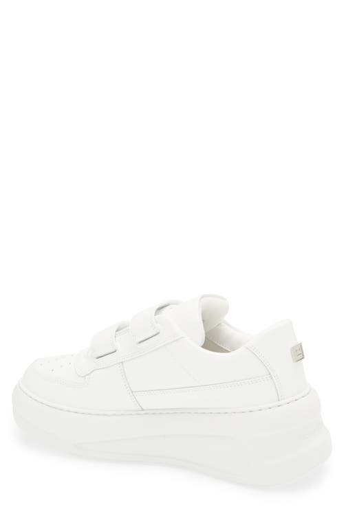 Shop Acne Studios Steffey U Friend Platform Sneaker In Optic White/optic White