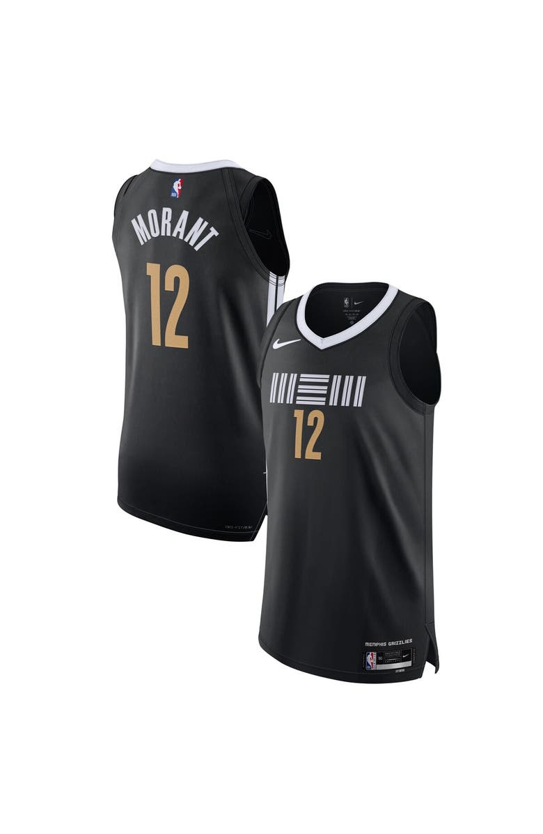 Nike Men's Nike Ja Morant Black Memphis Grizzlies  Authentic Jersey - City Edition, Main, color, 