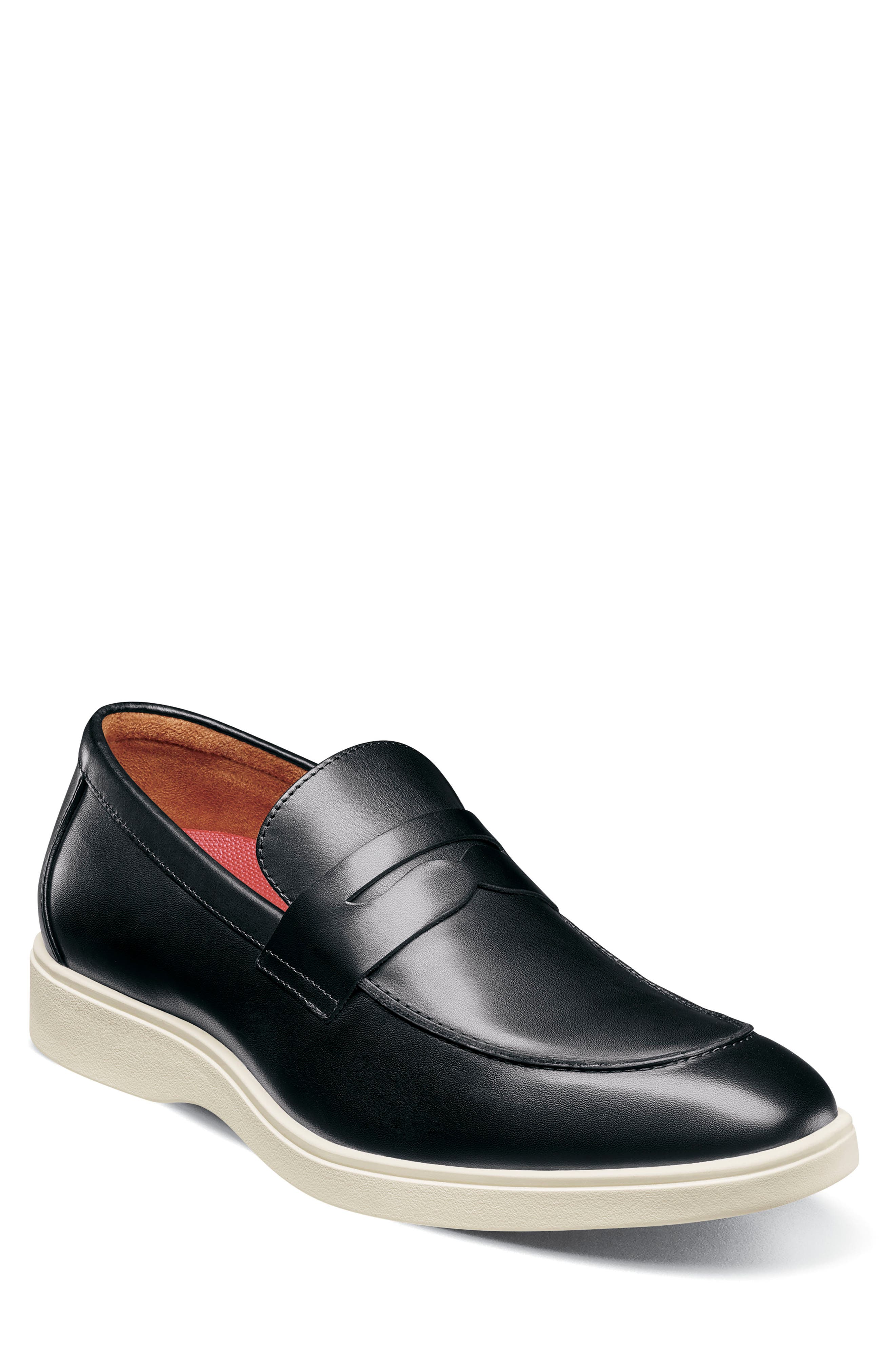 Stacy Adams Spencer Penny Loafer, Main, color, Black