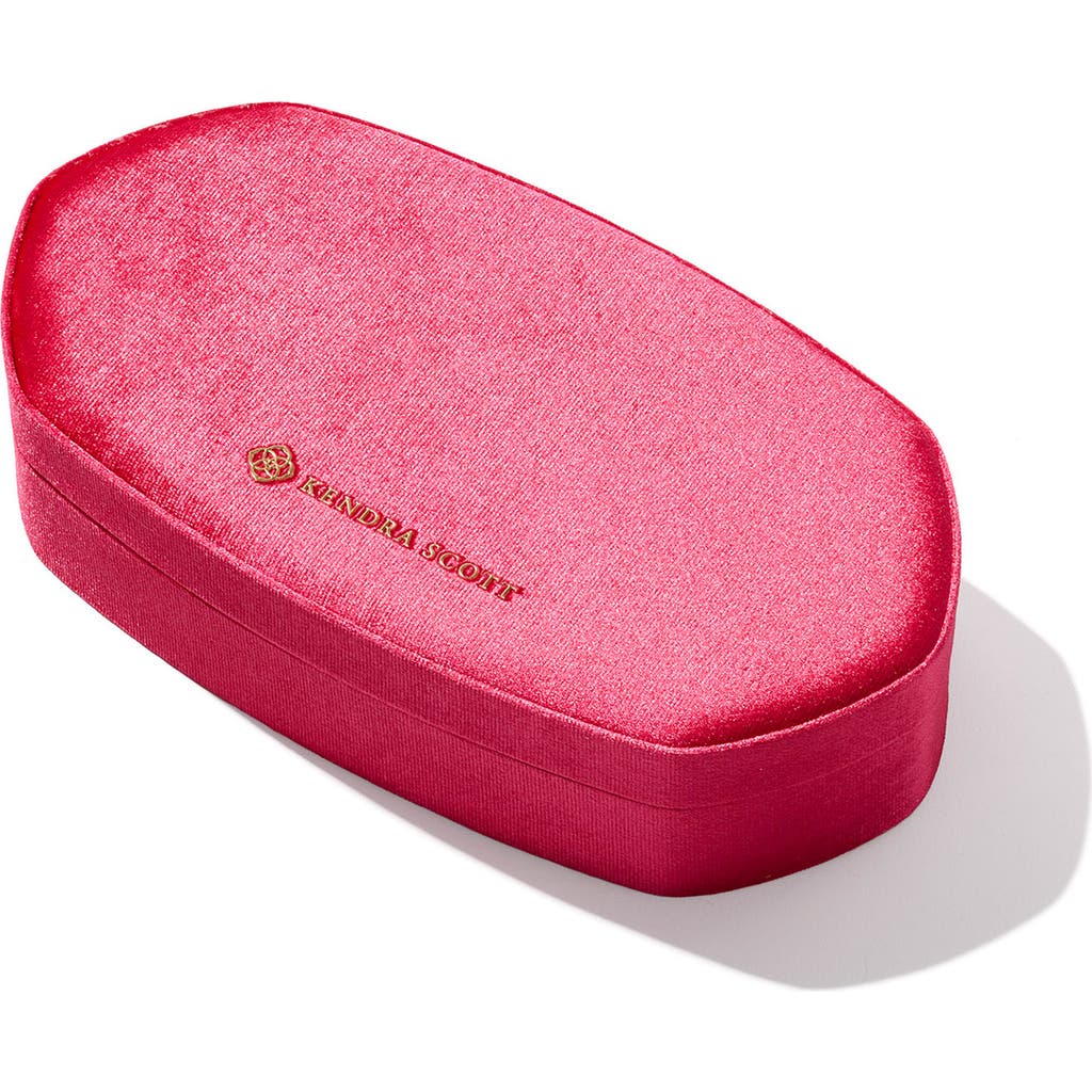 Kendra Scott Danielle Velvet Medium Jewelry Case In Pink