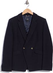 BOSS Peak Lapel Double Breasted Blazer