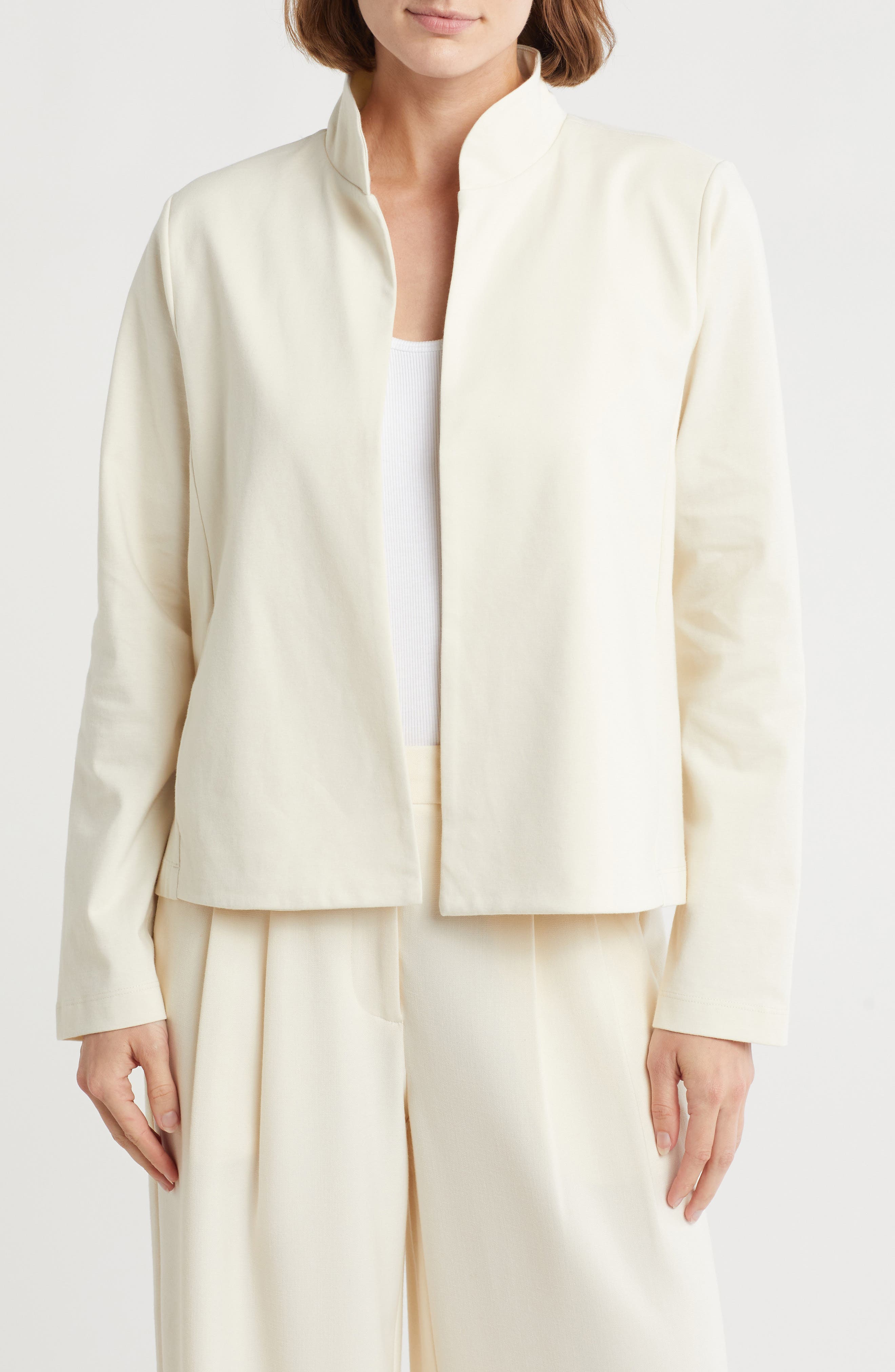 Eileen Fisher Stand Collar Jacket