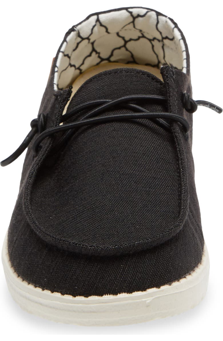 Hey Dude Wendy Linen Moc Toe Sneaker, Alternate, color,