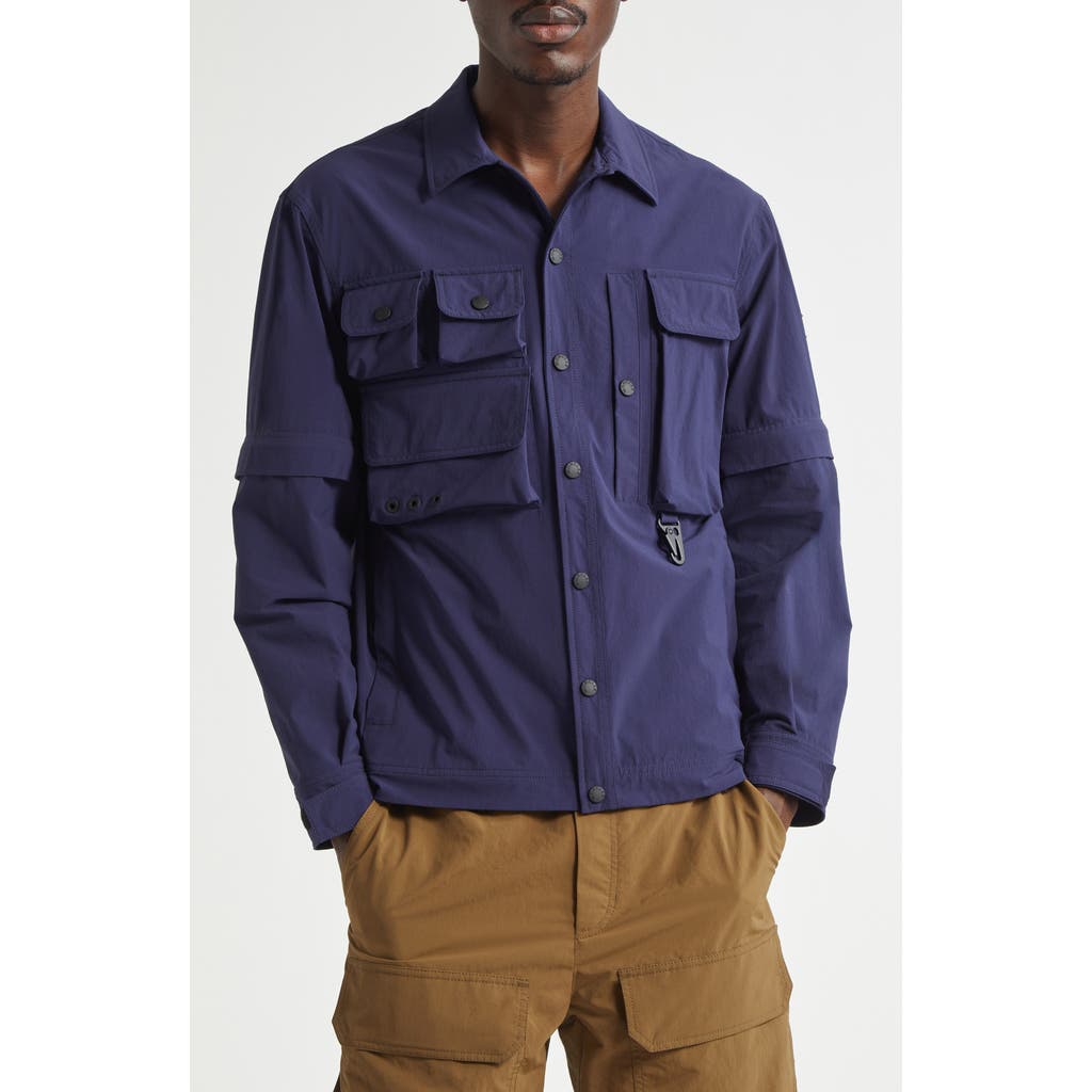 Moncler Veste Militaire Déperlante Tatra 2-en-1 In Navy Blue