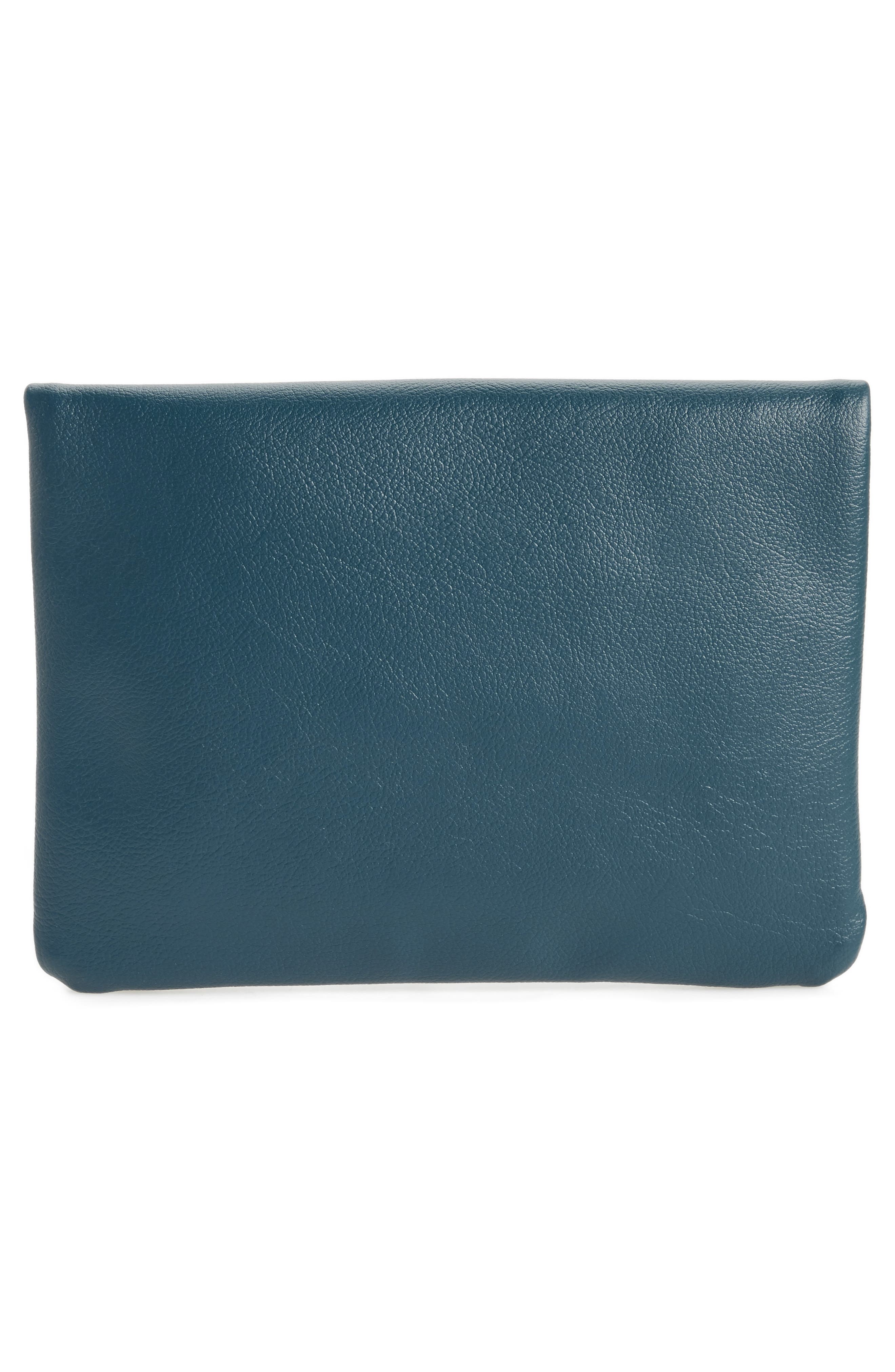MT Craig Medium Faux Leather Clutch, Alternate, color, 