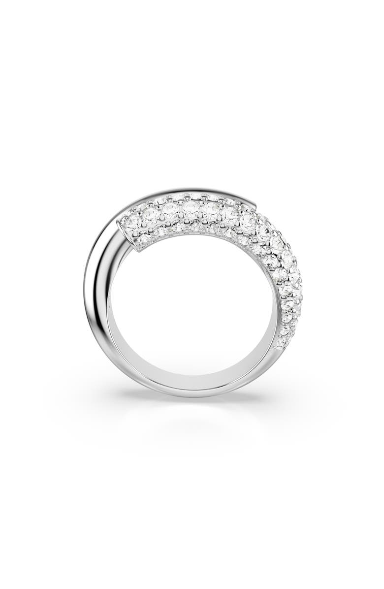Swarovski Dextera Cocktail Ring, Alternate, color, Silver