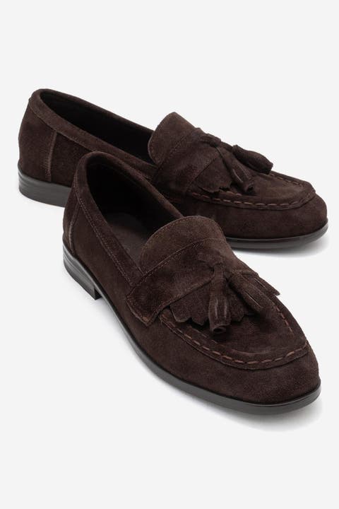 Lupen Leather Tassel Loafer (Women)