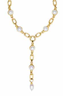 st. Moran Freshwater Pearl Station Y-Necklace