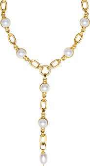 st. Moran Freshwater Pearl Station Y-Necklace