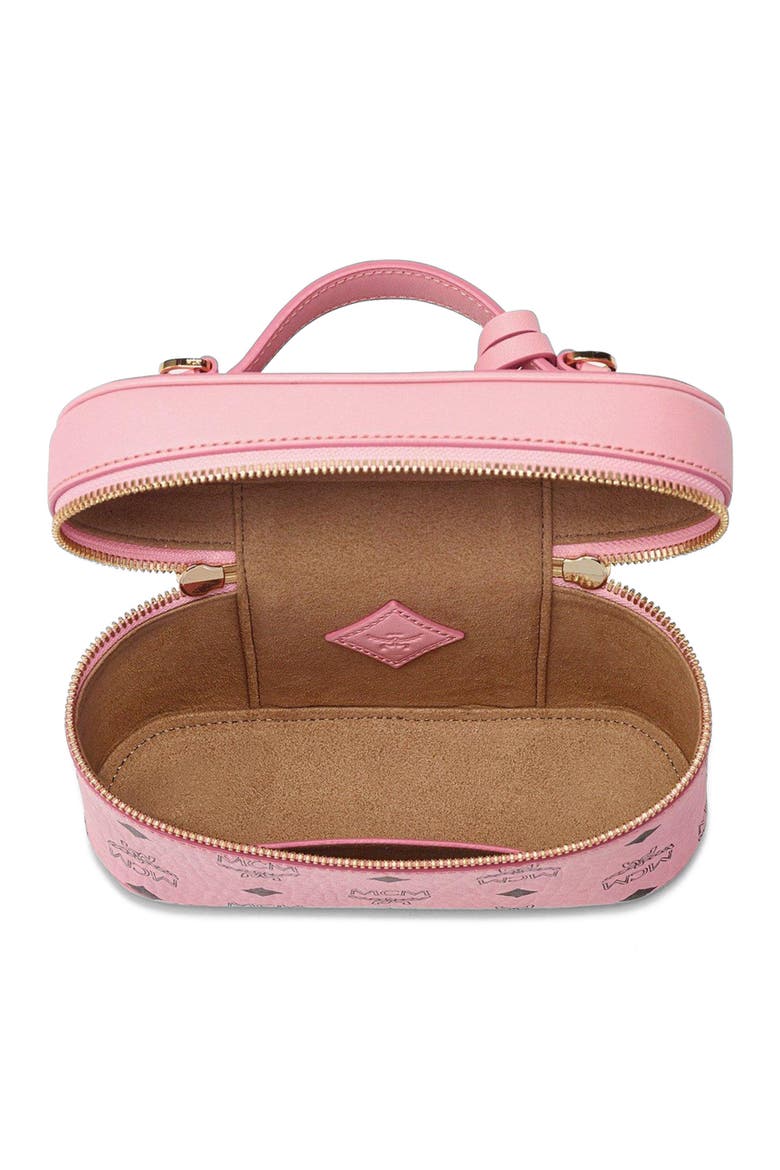 Aren Vanity Case in Visetos Leather Mix, Alternate, color, Soft Pink