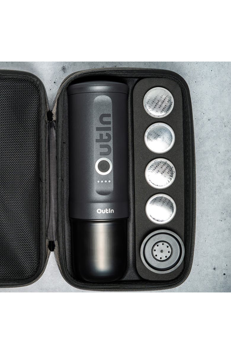 OutIn Nano Portable Electric Espresso Machine Travel Kit, Alternate, color, Space Grey