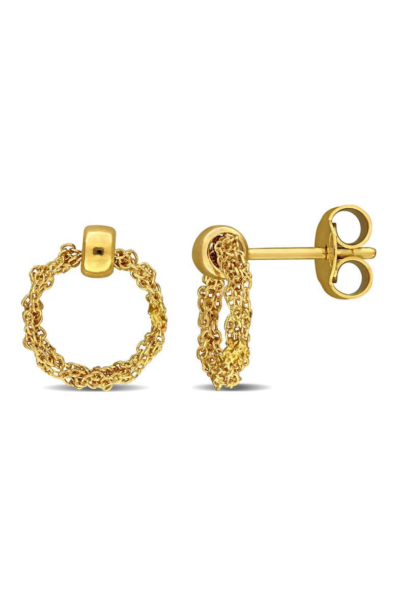 Curb Link Chain Drop Earrings, Main, color, GOLD
