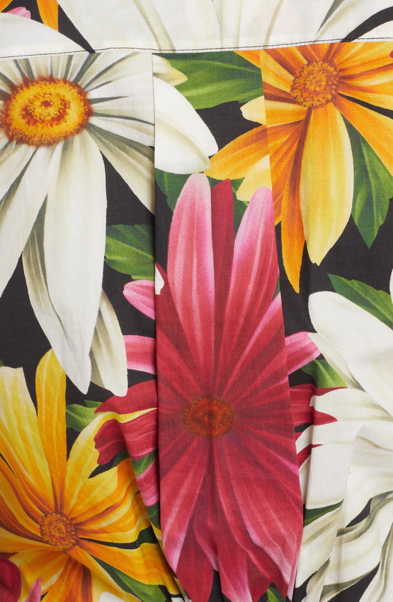 Etro Abito Floral Long Sleeve Stretch Cotton Shirtdress, Alternate, color, 