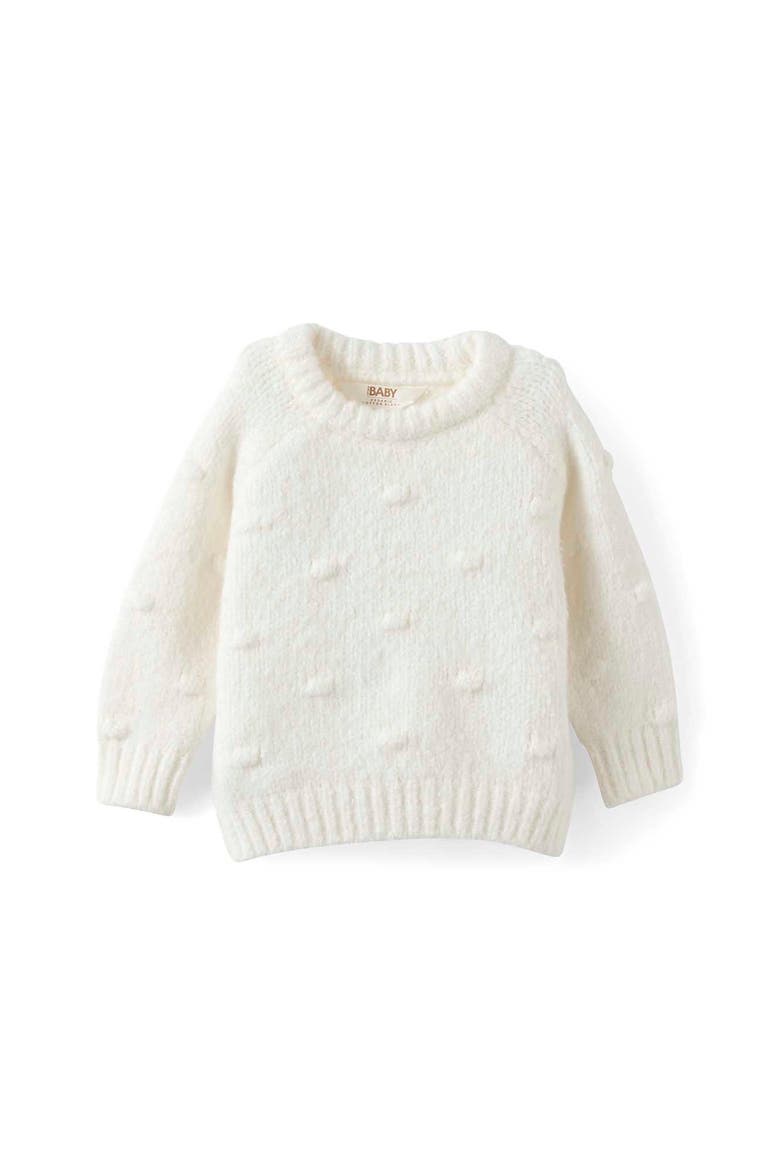 Baby Organic Blend Knit Sweater, Main, color, Milk