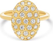 Sara Weinstock Honeycomb Diamond Oval Ring