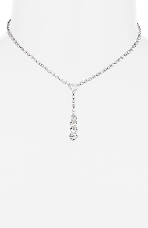 Bp. Sparkle Y-necklace In Metallic