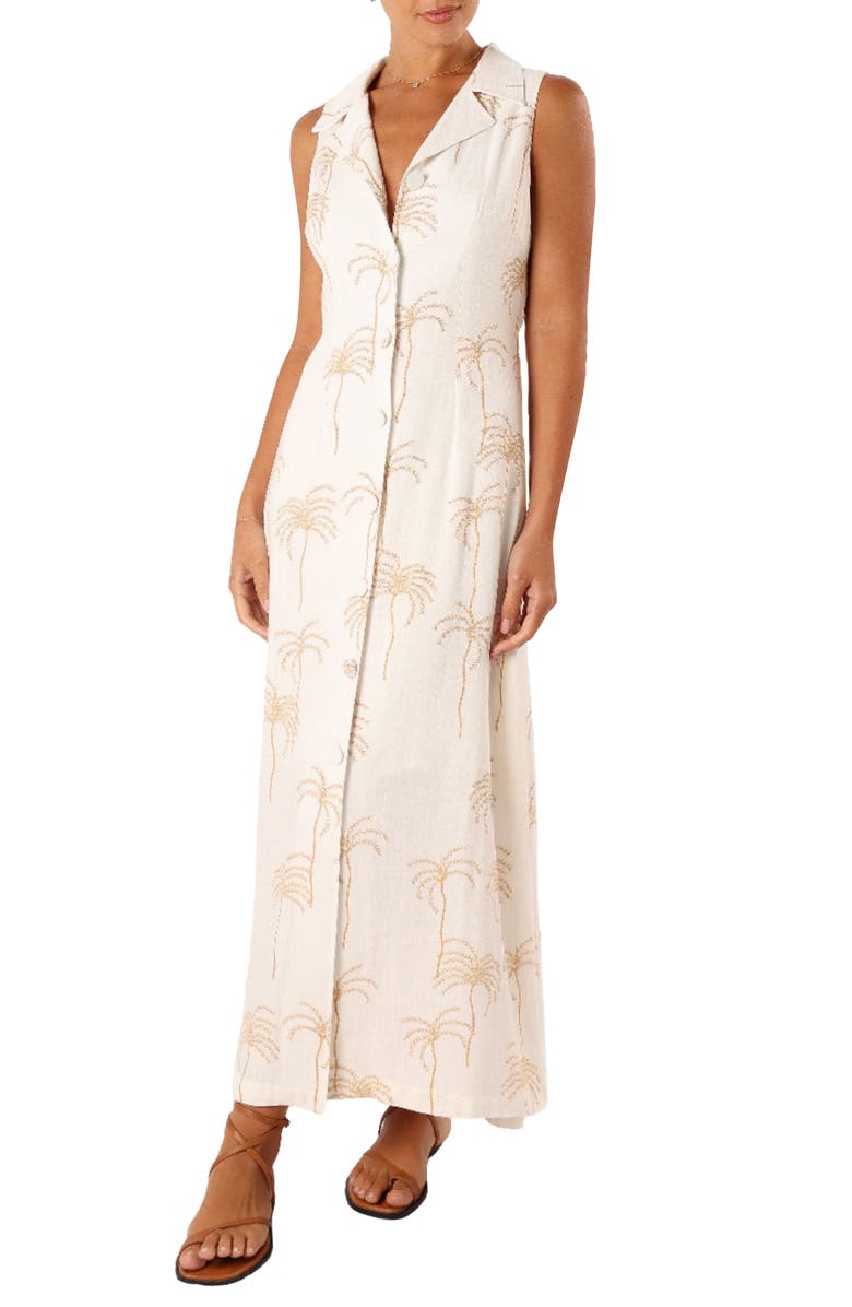 Petal & Pup Galia Maxi Shirtdress, Main, color, 