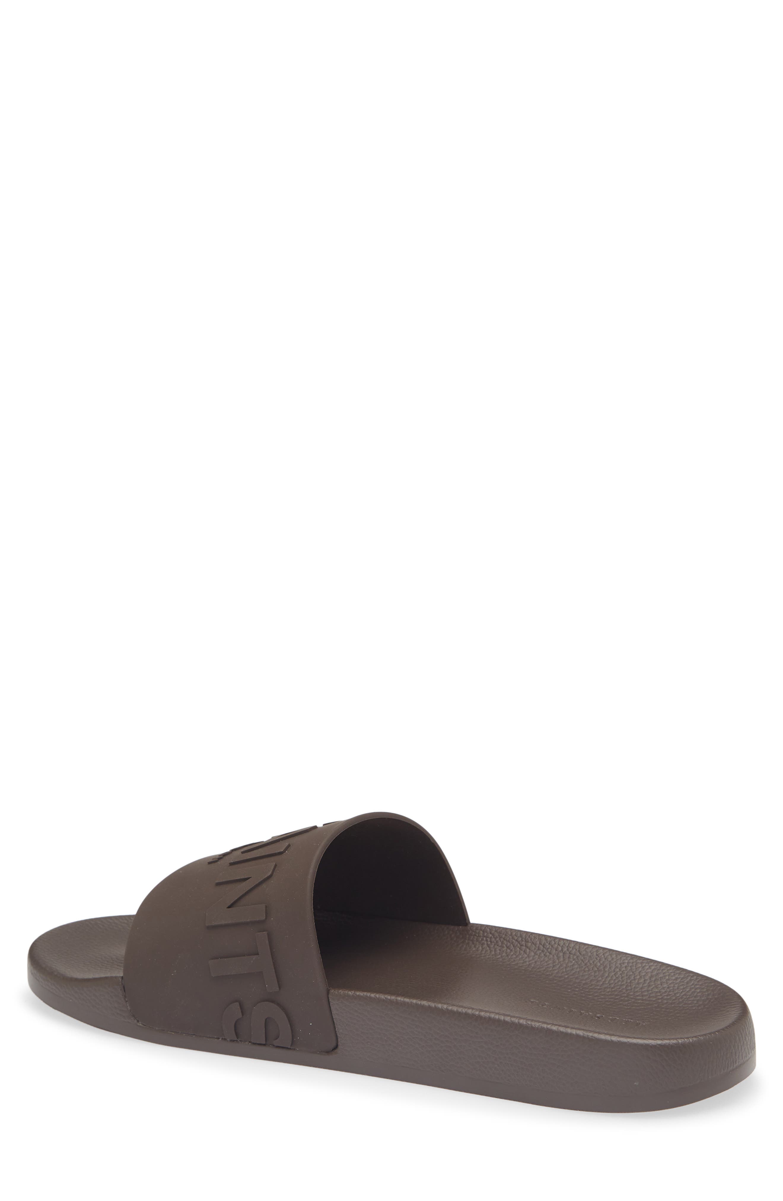 Biggy Slide Sandal, Alternate, color, DARK BROWN