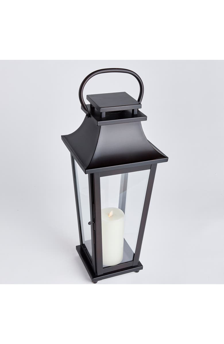 Napa Home & Garden Maurice Outdoor Lantern Candle Holder Medium, Alternate, color, Black