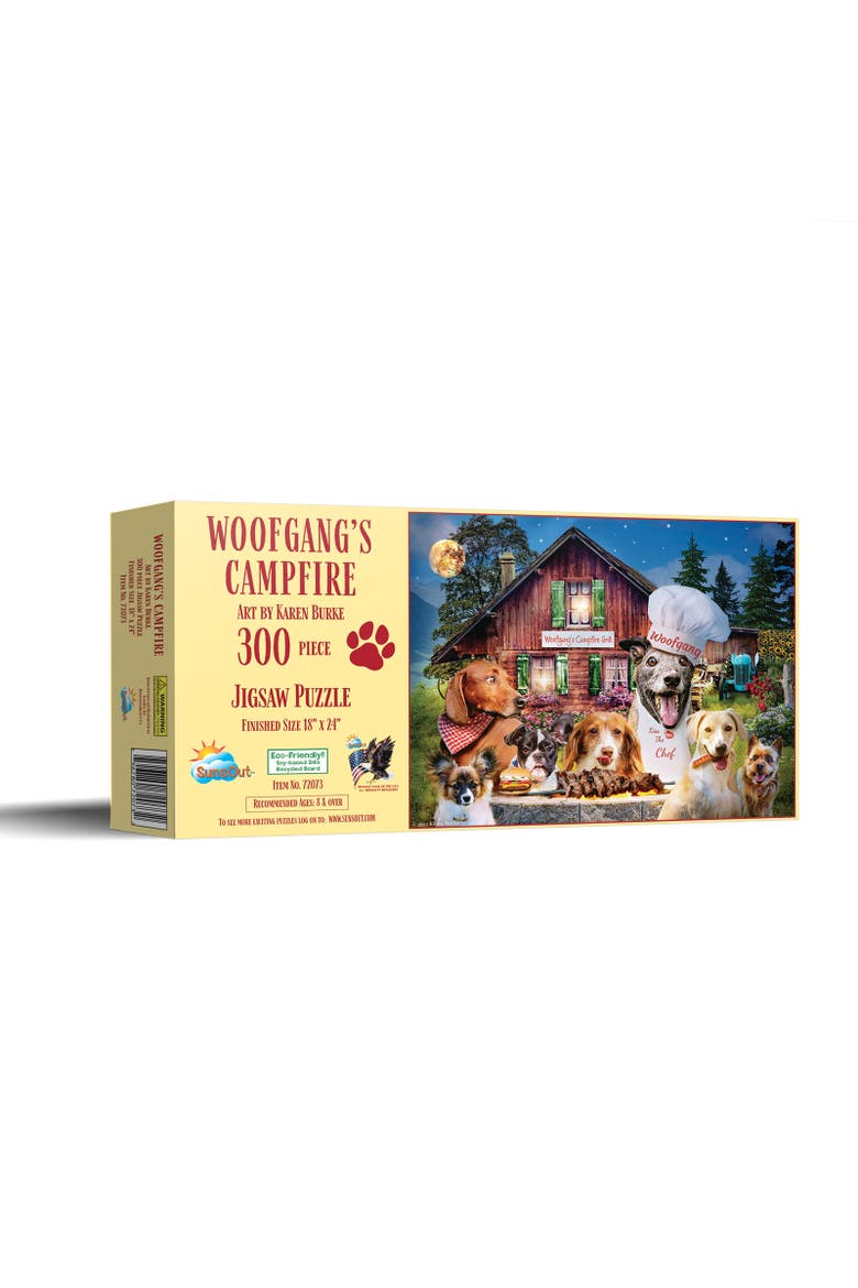 Wolfgang's Campfire 300 piece Jigsaw Puzzle for Adults, Main, color, Multicolor