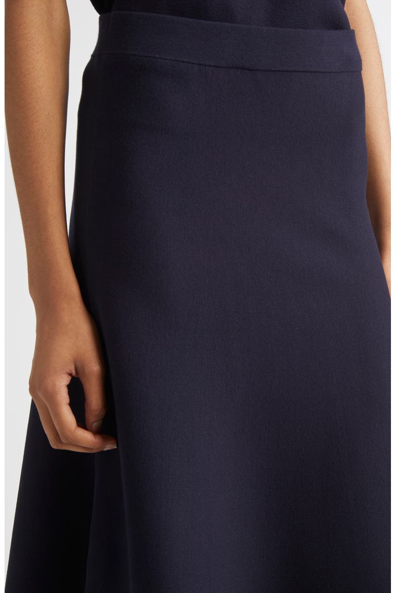 Giusy Knit Flared Skirt, Alternate, color, NAVY