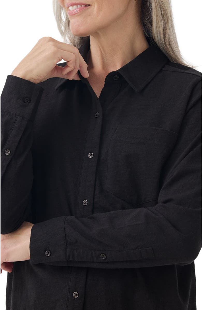 Pact Organic Cotton Relaxed Slub Long Sleeve Button Up, Alternate, color,