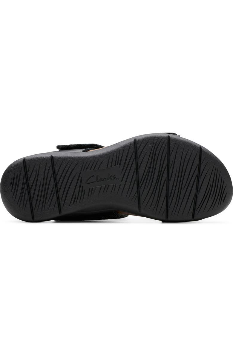 Clarks<sup>®</sup> April Raelyn Slide Sandal, Alternate, color, Black Leather