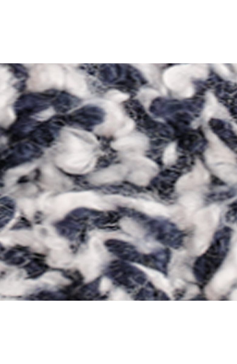 COS Flecked Wool-Blend Beanie, Alternate, color, Navy / White