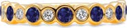 Mark Henry Bubbly Diamond & Sapphire Ring