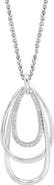 EFFY Open Teardrop Layered Diamond Pendant Necklace - 0.29ct.