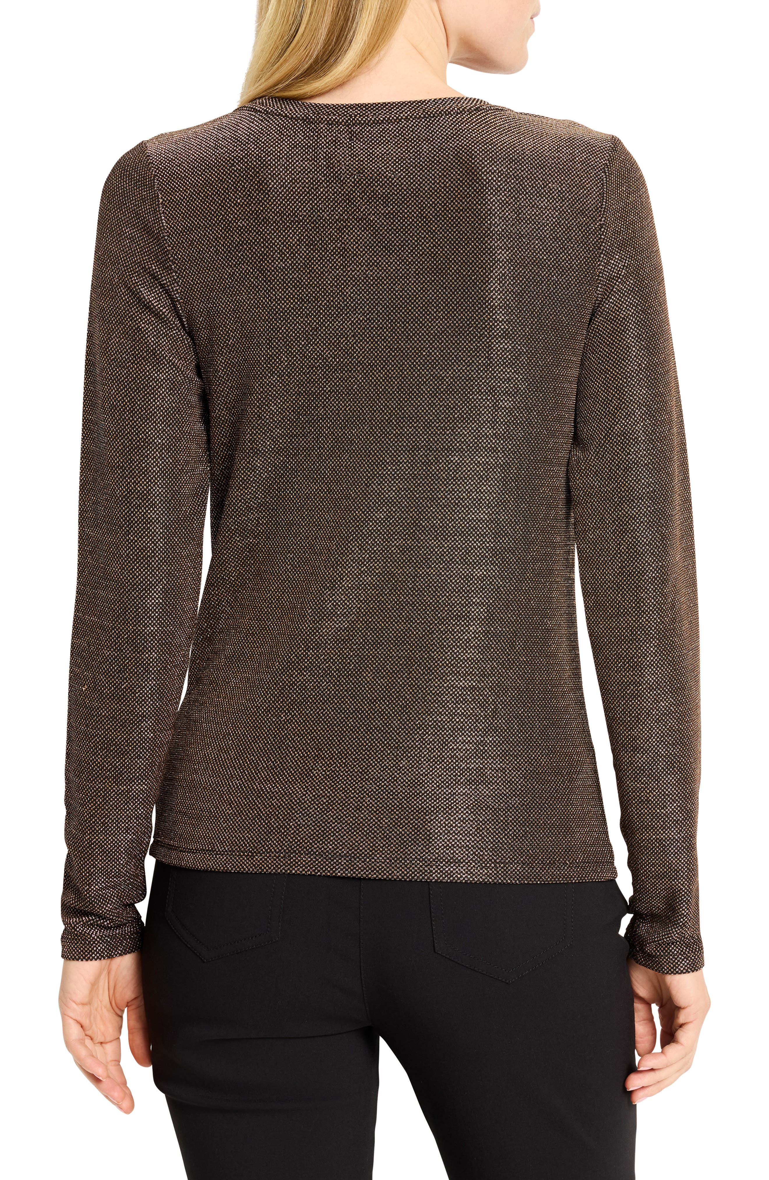 Diamonte Long Sleeve Knit Top - image 2