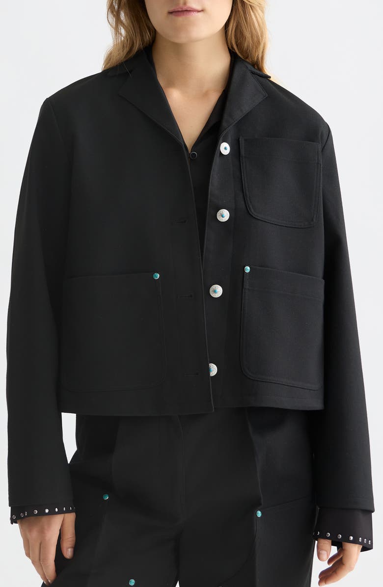 Scotch 
Soda Western Trucker Jacket, Main, color, Meteorite