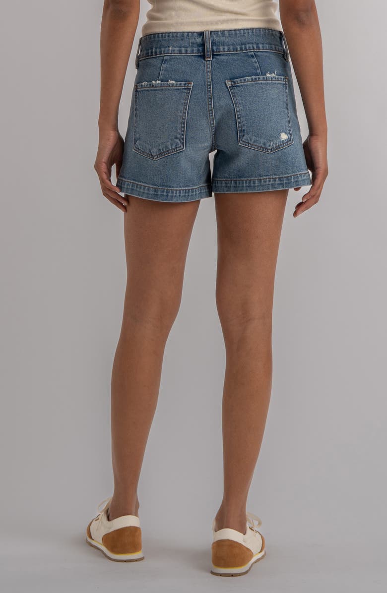 KUT from the Kloth Jane Welt Pocket High Waist Denim Shorts, Alternate, color, Vibes