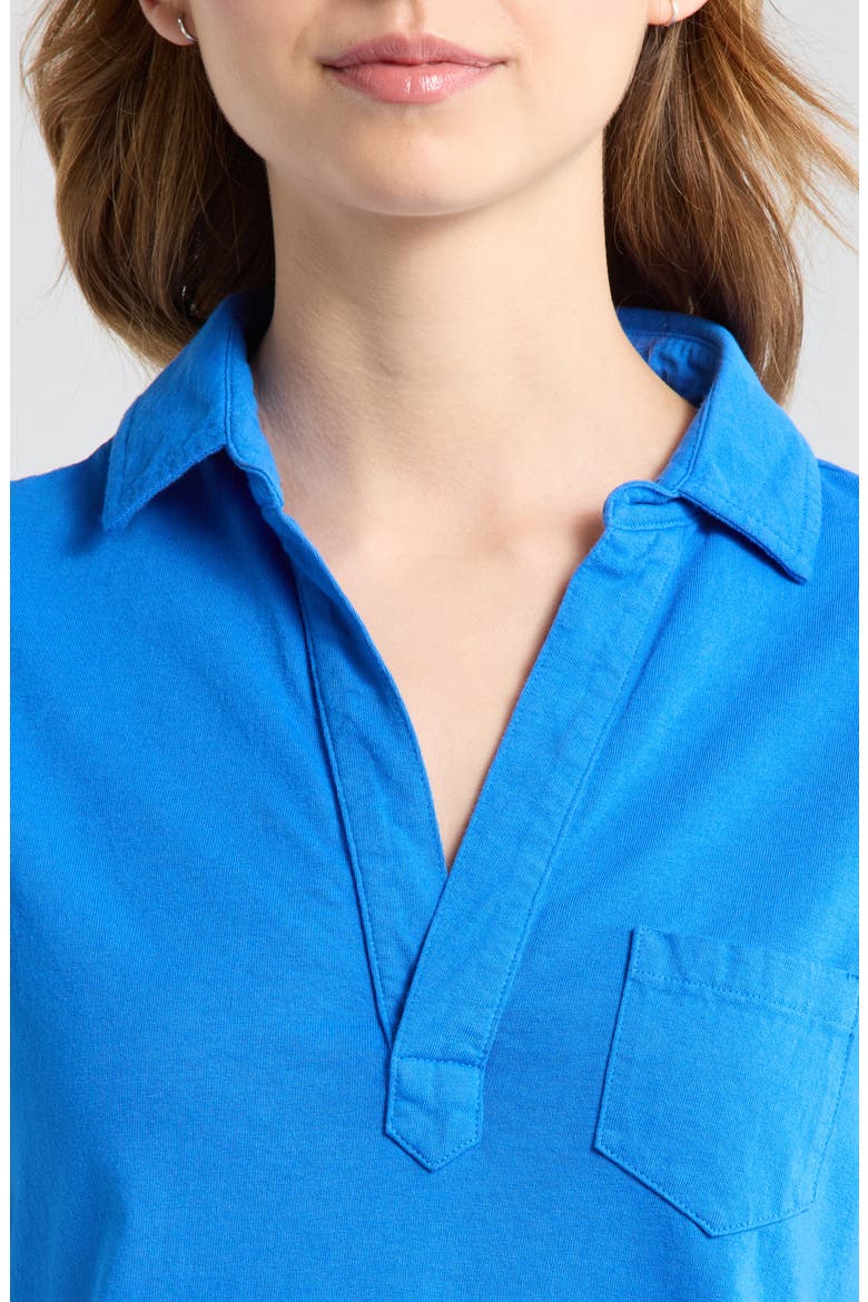 Lauren Cotton Polo Dress, Alternate, color, LAPIS BLUE