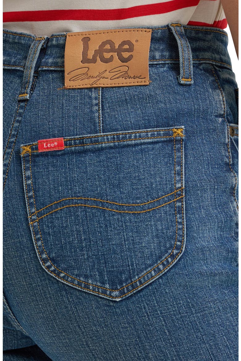 Marilyn High Waist Straight Leg Jeans, Alternate, color, MIDSHADE