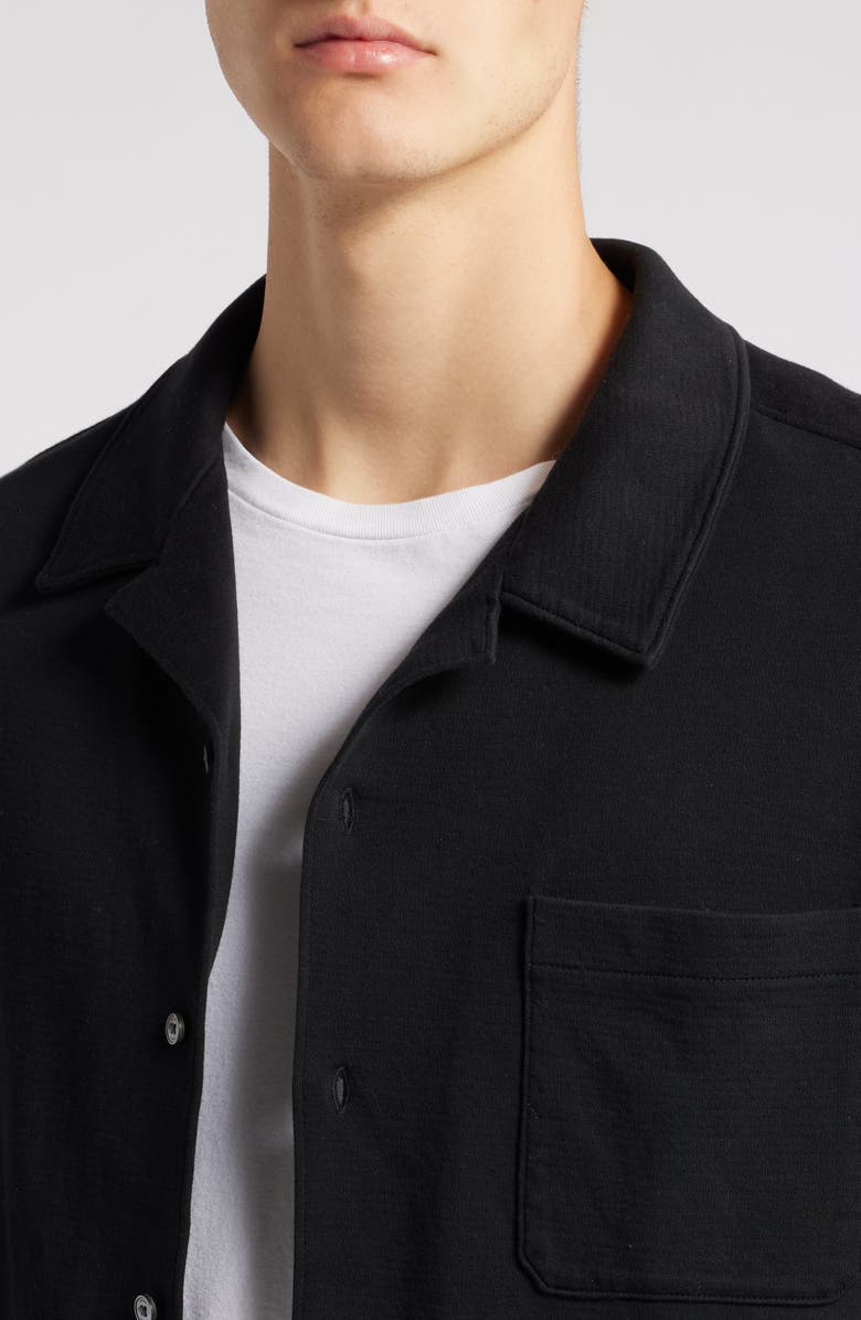 FRAME Long Sleeve Duo Fold Relaxed Shirt, Alternate, color, Black