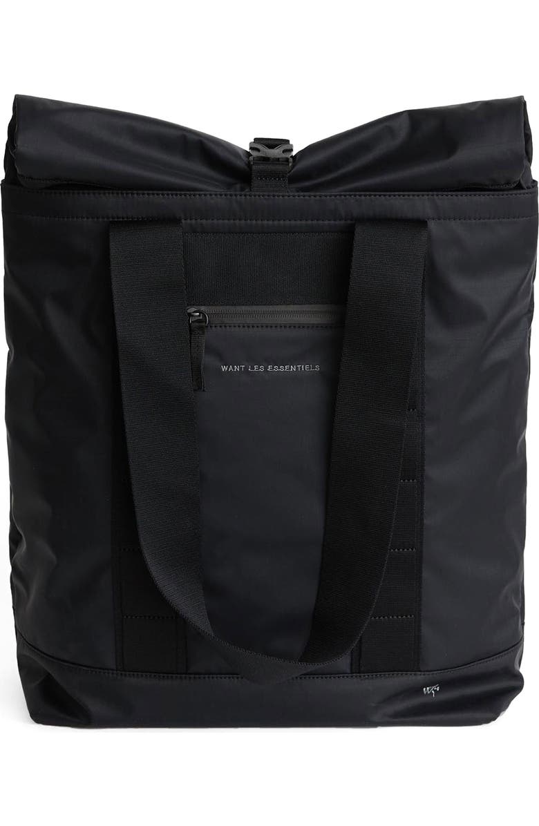 WANT Les Essentiels Havel Utility Tote Bag, Main, color, Black Eco Nylon/ Black