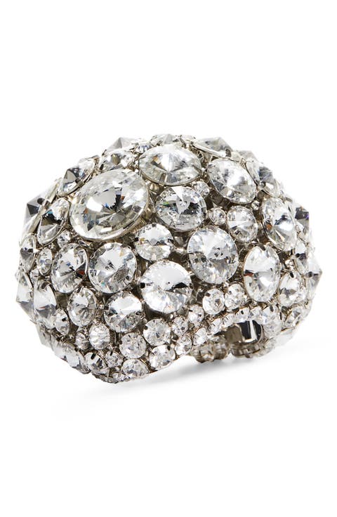 Crystal Cluster Cuff Bracelet