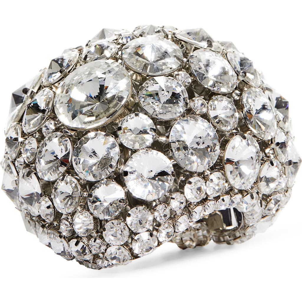 Area Crystal Cluster Cuff Bracelet