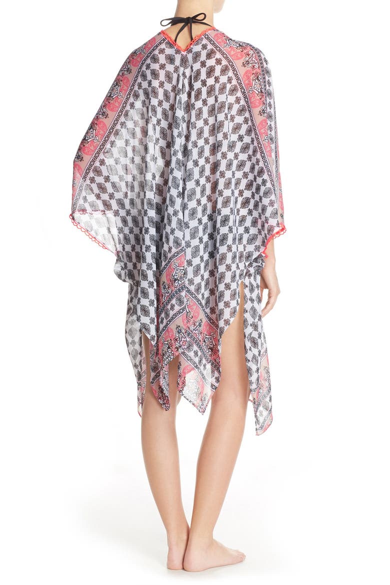 'Belly Dancer' Kimono Cover-Up, Alternate, color, MULTI WHITE