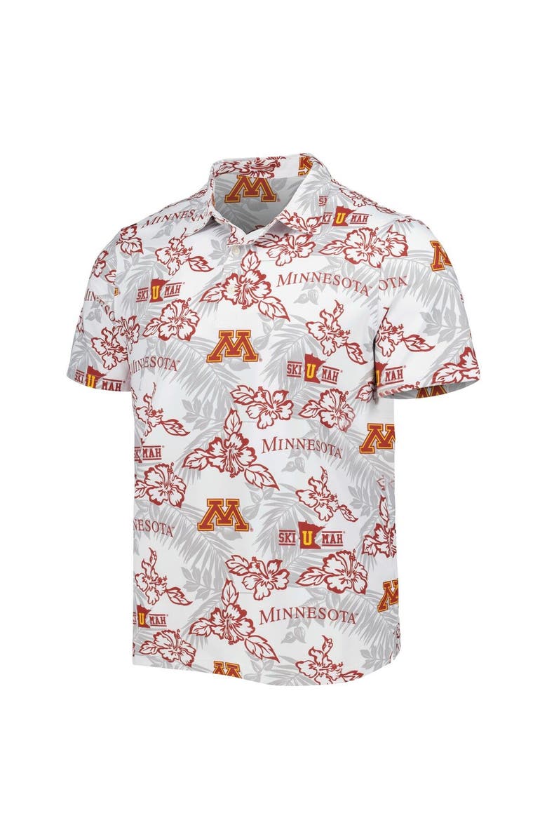 Reyn Spooner Men's Reyn Spooner White Minnesota Golden Gophers Performance Polo, Alternate, color, 