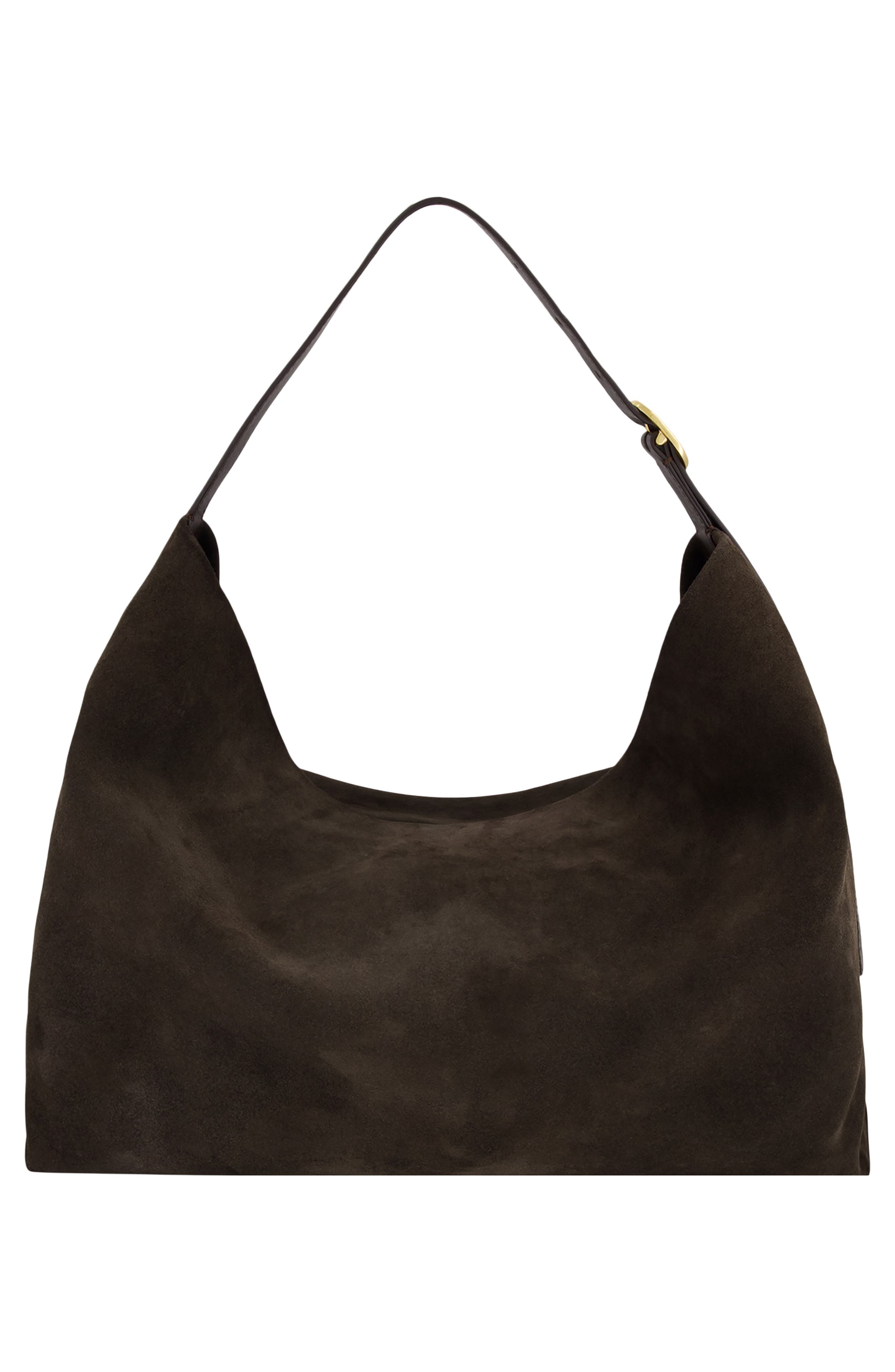 Vince Medium Vivian Suede Hobo Bag, Alternate, color, Cacao