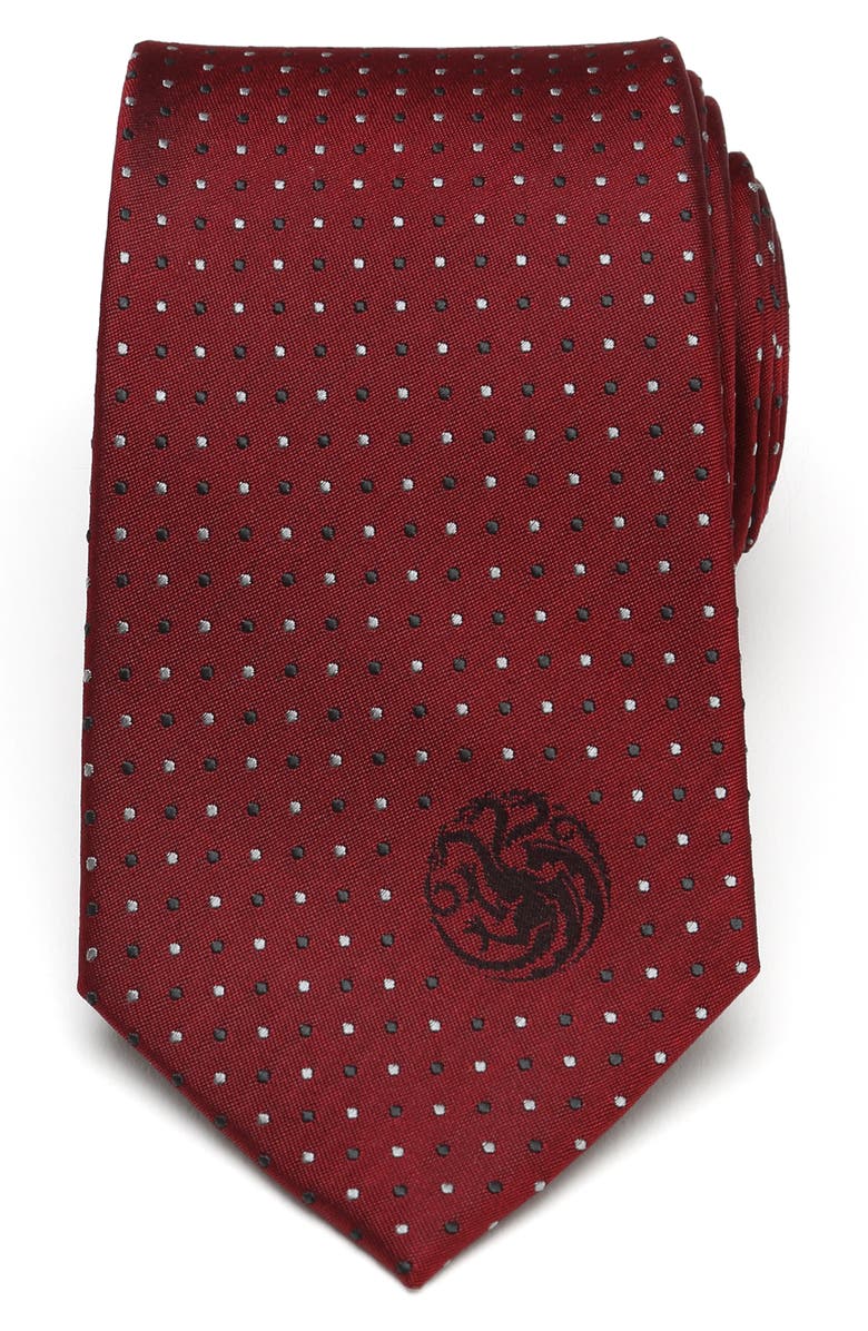 Cufflinks, Inc. Targaryen Dragon Sigil Silk Tie, Main, color, 
